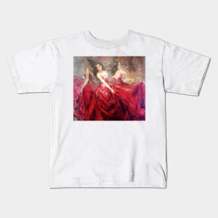 Three girls in red Kids T-Shirt